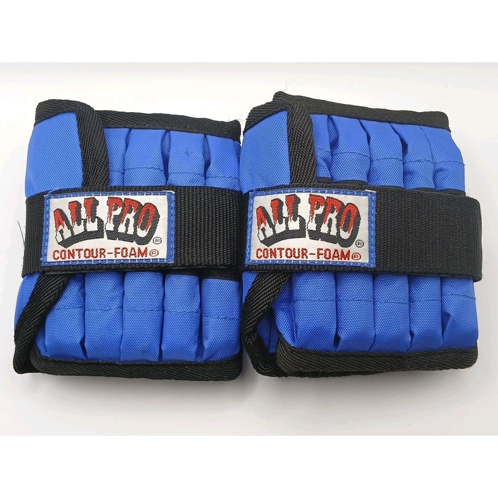 ALL PRO CONTOUR Foam  2.5LBS Each Adjustable Ankle Weights Pair 5 lbs Total